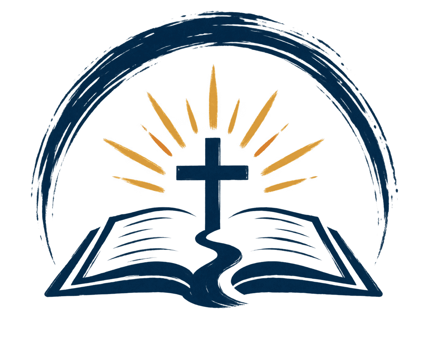 Scripture Week by Week open Bible, cross, and sunrise mark